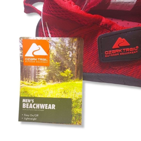 #284 New Red Ozark Trail Mens Multi Toe Water Sand Shoes Camoflauge 13 14 - Picture 3 of 7